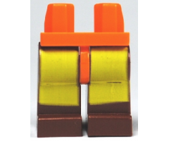 Hips and Reddish Brown Legs with Avatar Yellow Rectangles Pattern