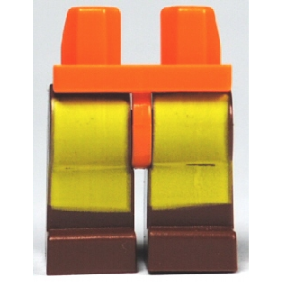 Hips and Reddish Brown Legs with Avatar Yellow Rectangles Pattern