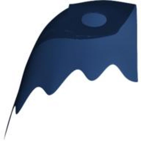 Minifigure, Body Wear Cape Cloth, Scalloped 5 Points (Batman) - Traditional Starched Fabric