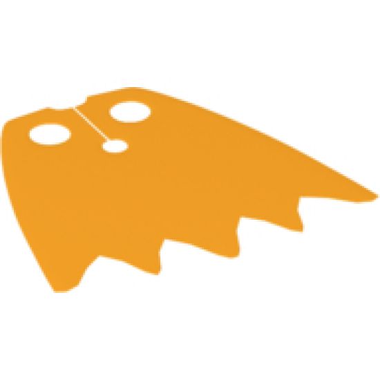 Minifigure, Body Wear Cape Cloth, Scalloped 5 Points (Batman) - Traditional Starched Fabric