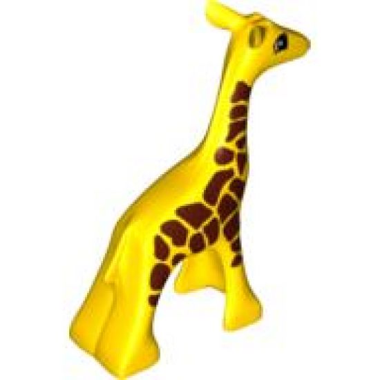 Duplo, Animal Giraffe Baby Small, Eyes Squared Pattern