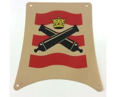 Cloth Sail 25 x 25 Square with Crossed Cannons Pattern