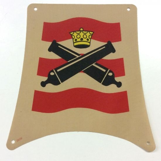 Cloth Sail 25 x 25 Square with Crossed Cannons Pattern