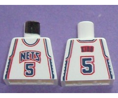 Torso NBA New Jersey Nets #5 (White Jersey) Pattern