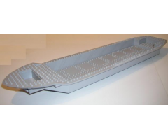 Boat Hull Unitary 74 x 18 x 7, Top