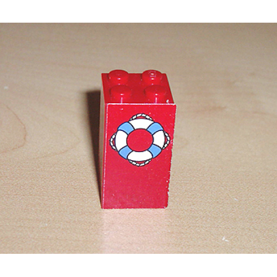 Brick 2 x 2 x 3 with Flotation Ring Pattern (Sticker) - Set 4178