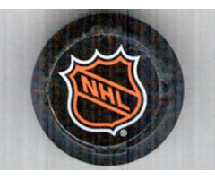 Sports Hockey Puck, Large with NHL Logo Pattern (Sticker) - Sets 3540 / 3541 / 3542 / 3543 / 3544 / 3545