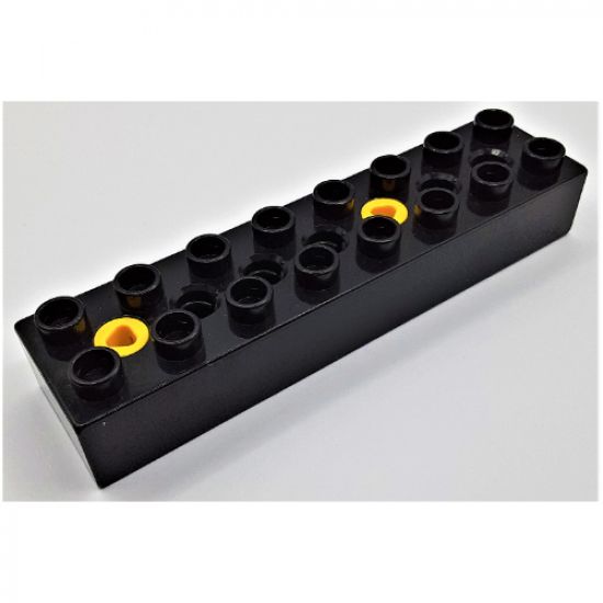 Duplo, Toolo Brick 2 x 8 with 2 Screws (positions 1 and 5)