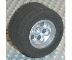 Wheel & Tire Assembly 49.6 x 28 VR with X Axle Hole, with Black Tire 49.6 x 28 VR (22253 / 6594)
