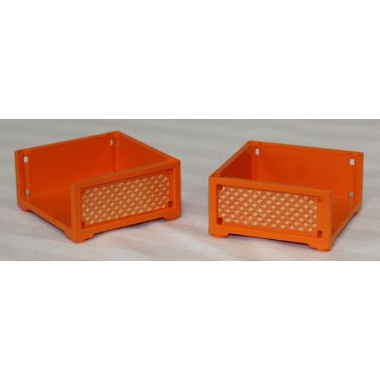 Scala Box 7 x 7 x 3 with 3 sides with Lattice Pattern on Both Sides (Stickers) - Set 3117