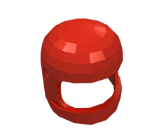 Minifigure, Headgear Helmet Space / Town with Thick Chin Strap - with Visor Dimples