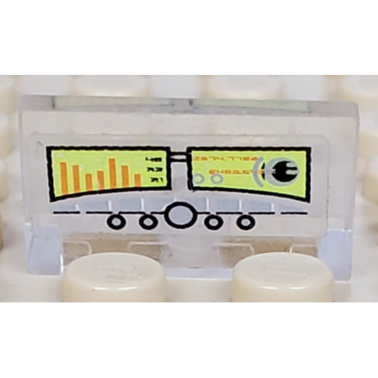 Panel 1 x 2 x 1 with Flight Data Pattern (Sticker) - Set 7645