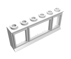 Window 1 x 6 x 2 with Extended Lip, with Glass