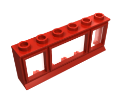 Window 1 x 6 x 2 with Extended Lip, with Glass