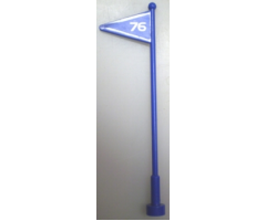 Flag on Antenna Whip with 76 Pattern (Stickers) - Set 6575