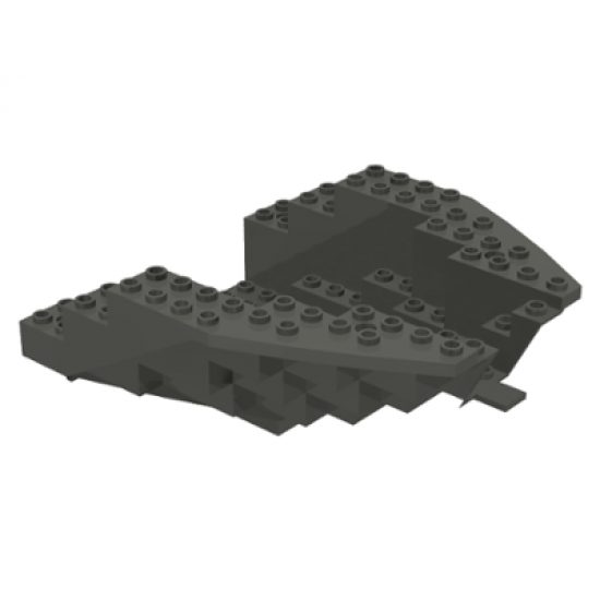 Boat Hull Small Stern 14 x 12 x 5 1/3, Top