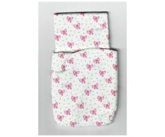 Scala Cloth Sleeping Bag Baby's, Green Dots and Pink Bows Pattern