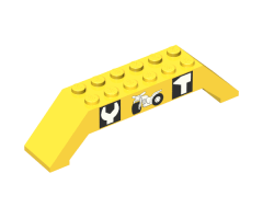 Slope 45 10 x 2 x 2 Double with Tools and Motorcycle Pattern