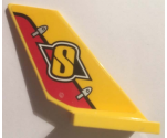 Tail Shuttle with Yellow 'S' on Yellow and Red Rudder Pattern on Both Sides (Stickers) - Set 60144
