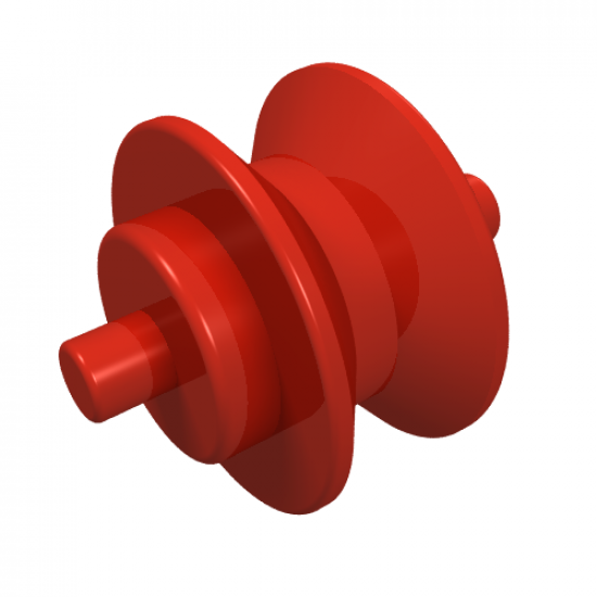 Wheel Center Small with Stub Axles (Pulley Wheel)