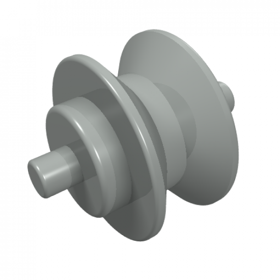 Wheel Center Small with Stub Axles (Pulley Wheel)