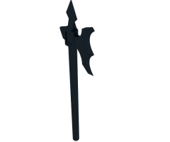 Minifigure, Weapon Halberd Elaborate