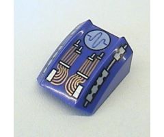Slope, Curved 2 x 2 Lip with Printed Circuitry Pattern (Pulse) - Set 4575