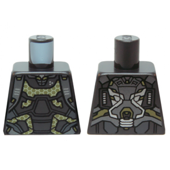Torso Ant-Man Silver Armor and Yellow Honeycomb Pattern