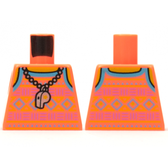 Torso Tank Top Whistle Necklace Pattern