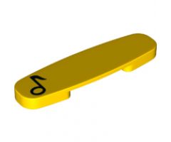 Duplo, Train Action Brick with Black Music Note Pattern