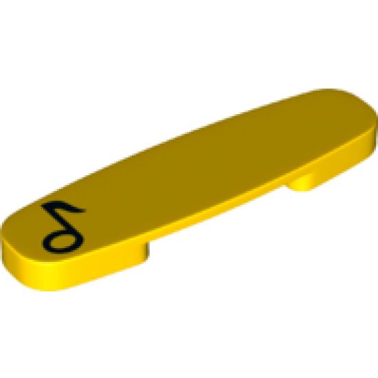 Duplo, Train Action Brick with Black Music Note Pattern