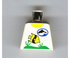 Torso Divers Dolphin Logo and Fish Pattern
