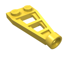 Plate, Modified 1 x 2 with Long Stud Receptacle (Space Wing)