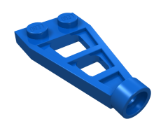 Plate, Modified 1 x 2 with Long Stud Receptacle (Space Wing)