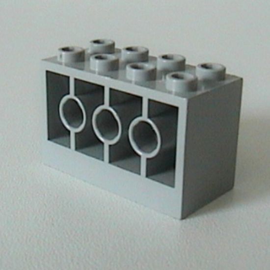Brick, Modified 2 x 4 x 2 with Holes on Sides