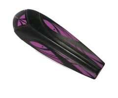 Galidor Accessory Shield 4 x 12 x 3 Rubber with Axle, Purple Spots Pattern