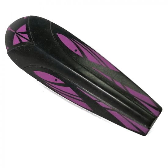 Galidor Accessory Shield 4 x 12 x 3 Rubber with Axle, Purple Spots Pattern