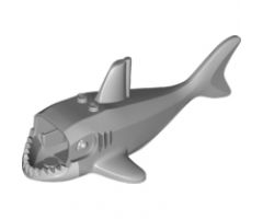 Animal, Body Part Shark Middle with Gills and White Mouth and Stomach Pattern