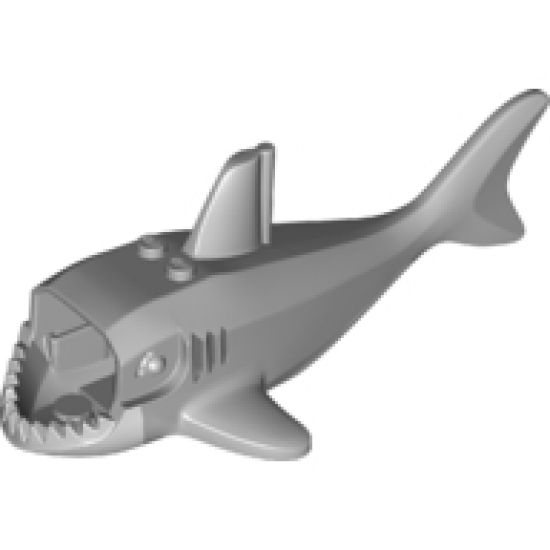 Animal, Body Part Shark Middle with Gills and White Mouth and Stomach Pattern