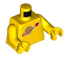 Torso Space Classic Moon Logo High on Torso Pattern, Inside with Ribs (second reissue) / Yellow Arms / Yellow Hands