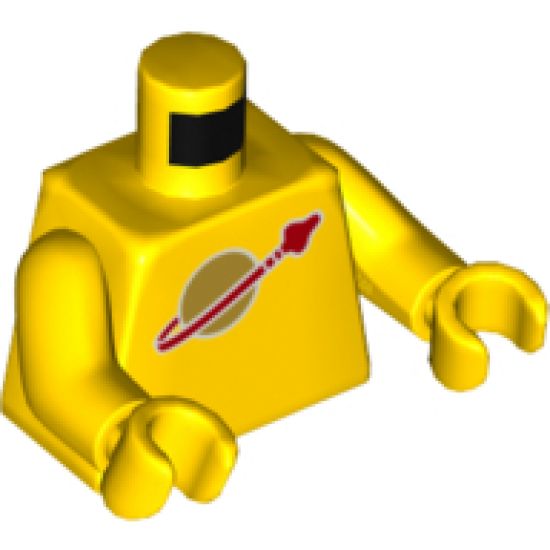 Torso Space Classic Moon Logo High on Torso Pattern, Inside with Ribs (second reissue) / Yellow Arms / Yellow Hands