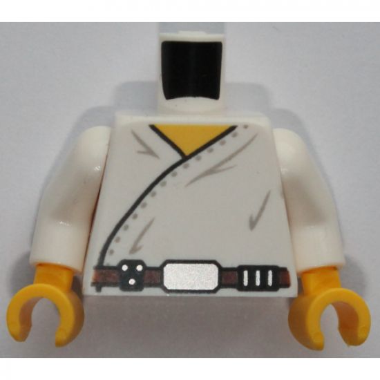 Torso SW Wrap-Around Tunic and Utility Belt on Front and Back Pattern / White Arms / Yellow Hands