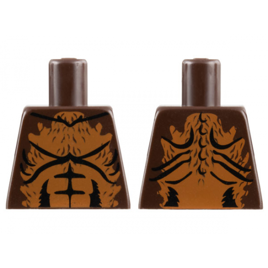 Torso Monster Fighters Bat with Medium Nougat Fur Pattern