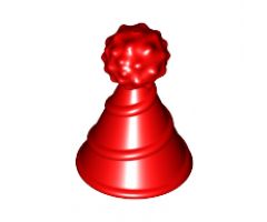 Minifigure, Headgear Accessory Hat with Pin Attachment, Party Hat