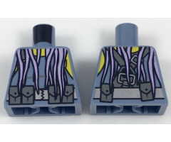 Torso Scuba Vest with Utility Belt with Pouches and Lavender Tentacles Pattern