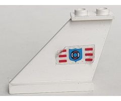 Tail 4 x 1 x 3 with Coast Guard Logo Pattern on Left Side (Sticker) - Set 6353