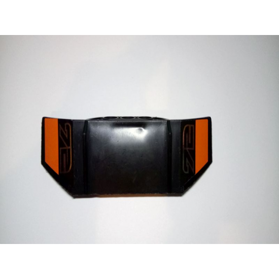 Technic, Panel Car Spoiler 3 x 8 with Three Holes and '72' over Orange Stripe Pattern on Both Ends (Stickers) - Set 8496