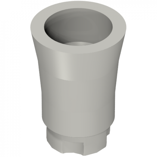 Plant, Tree Palm Trunk - Short Connector, Axle Hole with 2 Inside Prongs