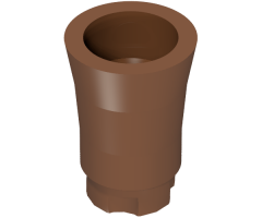 Plant, Tree Palm Trunk - Short Connector, Axle Hole with 2 Inside Prongs