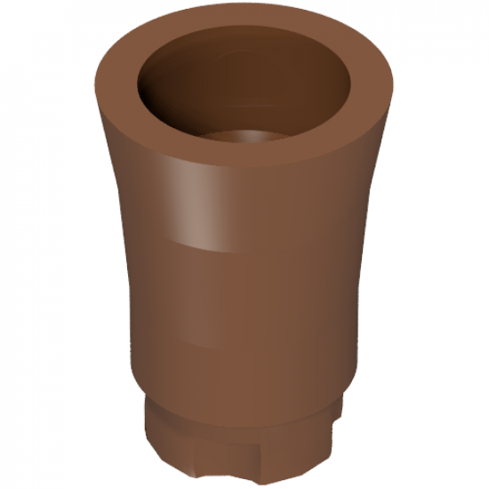 Plant, Tree Palm Trunk - Short Connector, Axle Hole with 2 Inside Prongs